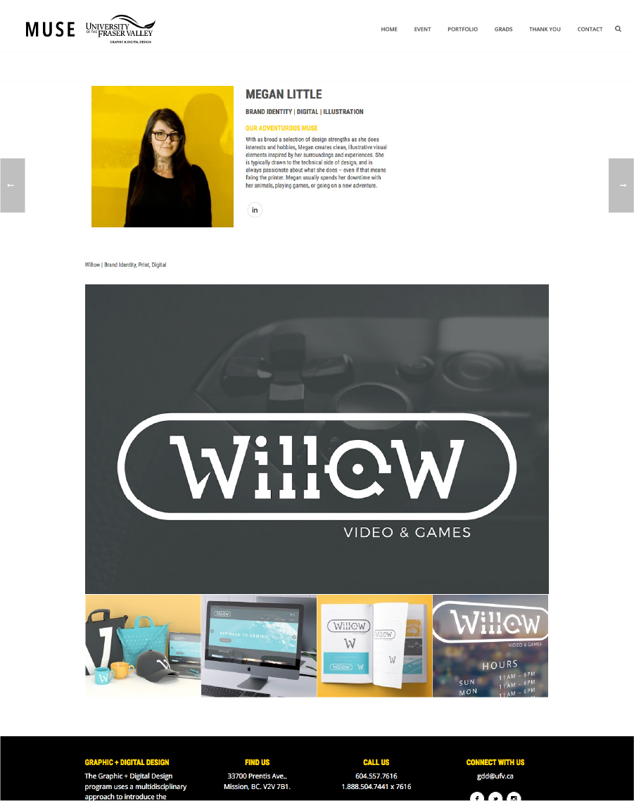 MUSE profile page